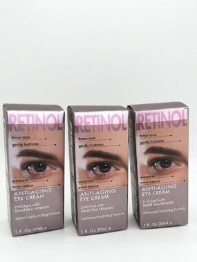 Retinol Eye Cream 3 Pack Anti-Aging